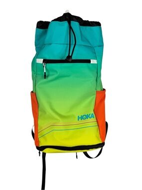 Hoka One One Multicolor Gradient Backpack with Built In Shoe Bag
